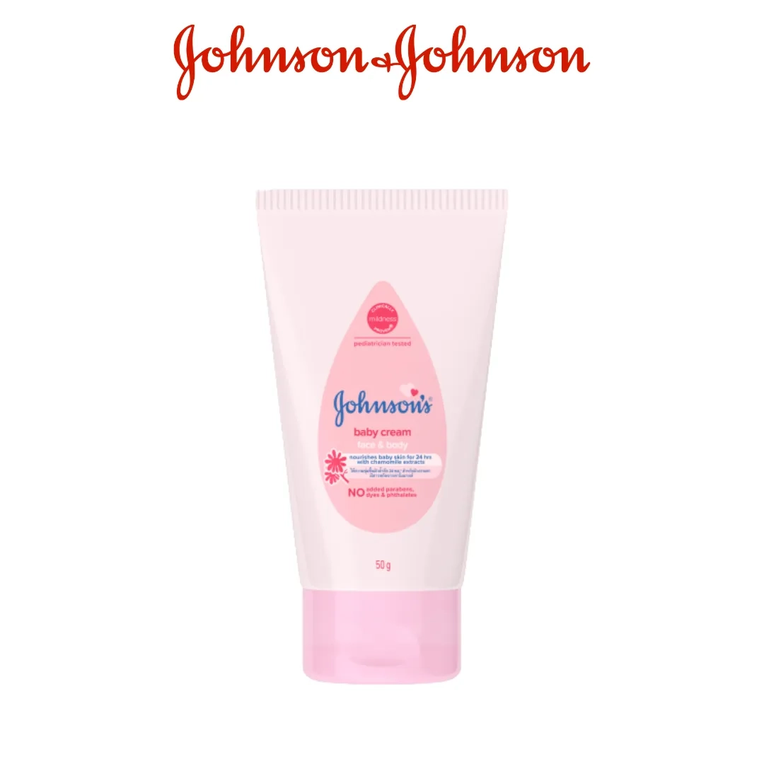 Kem dưỡng ẩm da cho bé Johnson's Baby Cream Face & Body tuýp 50g