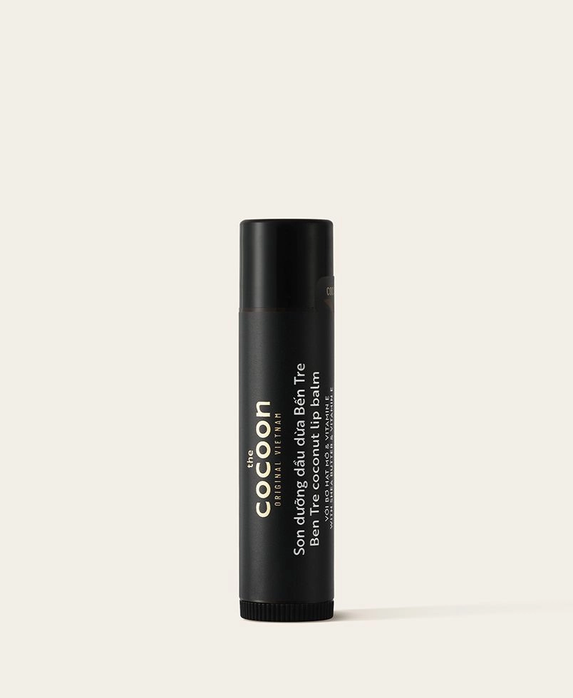 Son dưỡng dầu dừa Bến Tre  The Cocoon Original Vietnam Coconut Lip Balm thỏi 5g
