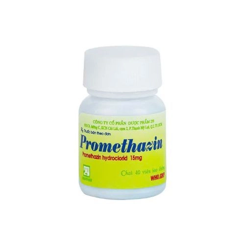 Thuốc điều trị dị ứng, chống nôn, say tàu xe Promethazin lọ 40 viên