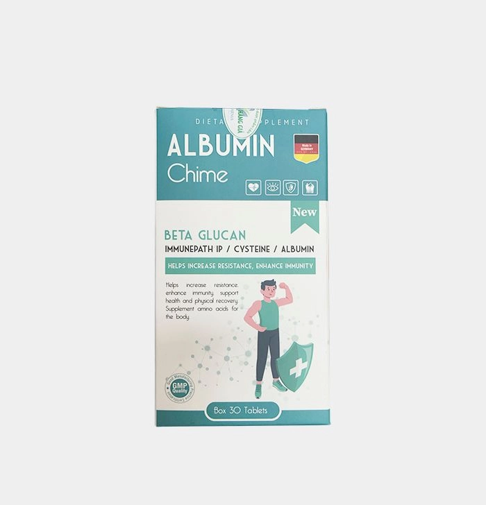Bổ sung acid amin, tăng sức đề kháng Albumin Chime hộp 30 viên nén
