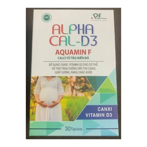 Viên uống bổ sung calci, vitamin D3 cho cơ thể Alpha Cal-D3 hộp 30 viên