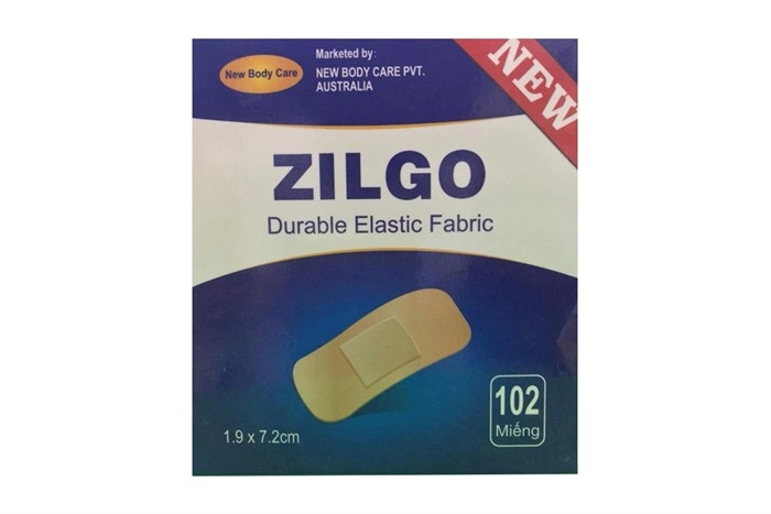 Băng cá nhân Zilgo Durable Elastic Fabric hộp 102 miếng 1.9 x 7.2cm