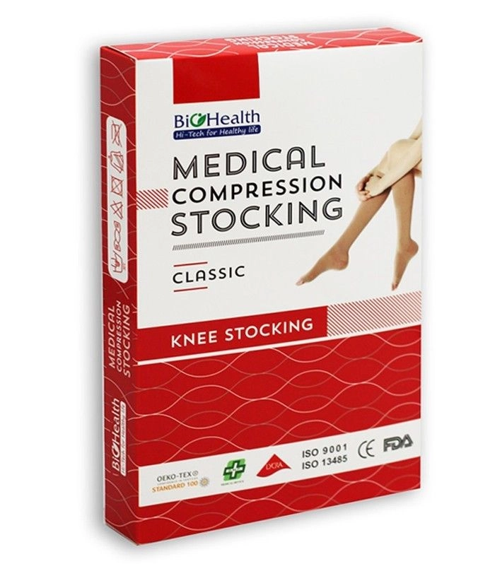 Vớ gối y khoa BIOHEALTH CLASSIC hộp 1 đôi vớ