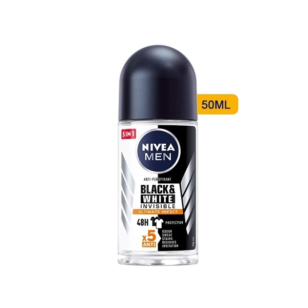 Lăn khử mùi NIVEA MEN Black & White lọ 50ml