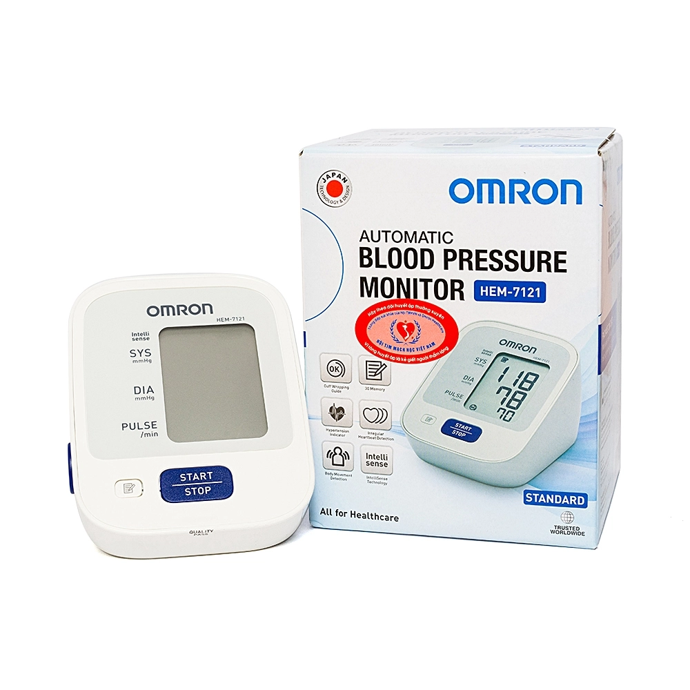 Máy đo huyết áp Omron HEM 7121 hộp 1 cái