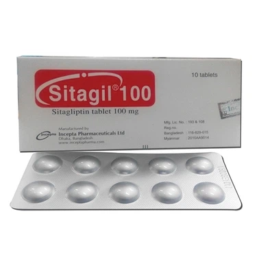 Điều trị đái tháo đường type 2 Sitagil 100 Incepta hộp 3 vỉ x 10 viên
