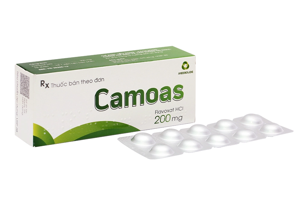 Thuốc trị tiểu gắt Camoas 200mg hộp 30 viên
