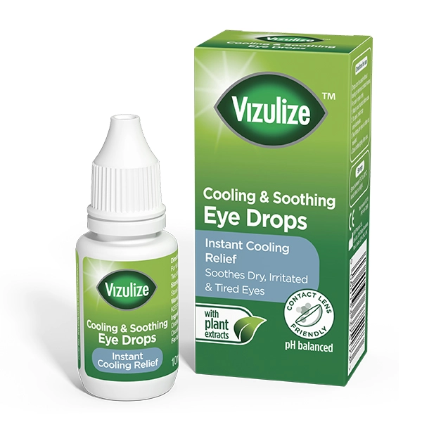 Dung dịch nhỏ mắt làm giảm khô mắt và mỏi mắt Viziline Cooling& Soothing Eye Drops hộp 1 lọ 10ml