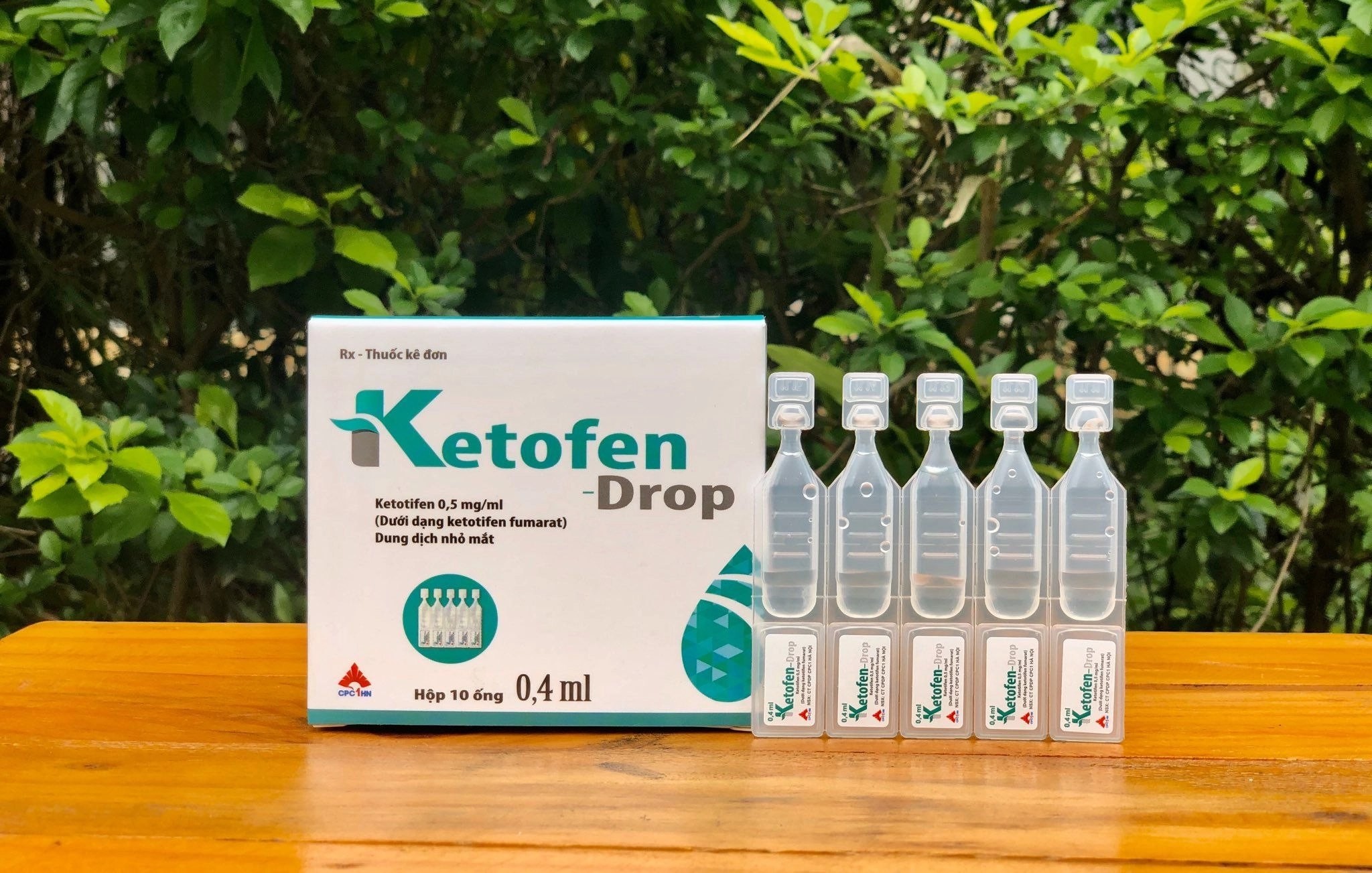 Dung dịch nhỏ mắt trị viêm kết mạc Ketofen Drop Single Dose hộp 10 ống x 0,4ml