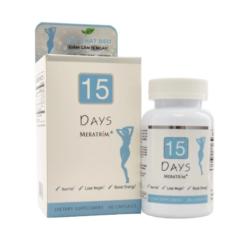 Viên uống hỗ trợ giảm cân 15 Days Meratrim Nature Gift hộp 1 lọ 60 viên