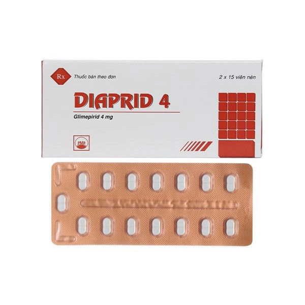 Thuốc điều trị tiểu đường Diaprid 4mg hộp 30 viên