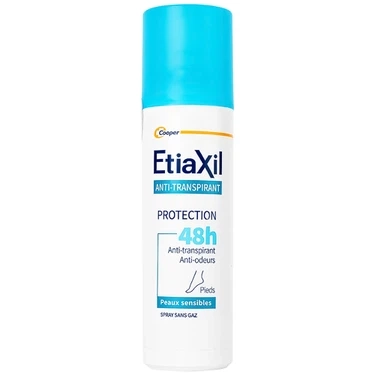 Khử mùi dạng xịt kiểm soát tuyến mồ hôi chân Etiaxil Déodorant Anti - Transpirant Protection 48h Pieds chai 100ml