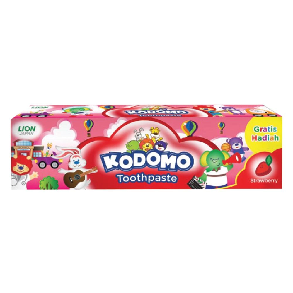Kem đánh răng trẻ em Kodomo hương dâu hộp 1 tuýp 45g