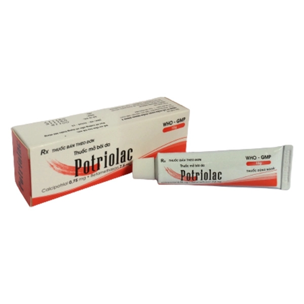 Thuốc mỡ bôi da Potriolac hộp 1 tuýp 15g