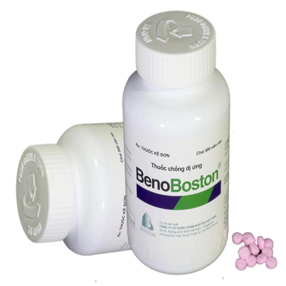 Thuốc chống viêm, chống dị ứng BenoBoston chai 500 viên