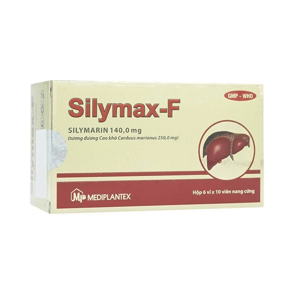 Thuốc trị bệnh gan Silymax-F Mediplantex hộp 6 vỉ x 10 viên