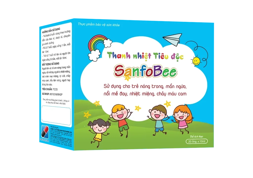 Thanh nhiệt tiêu độc SanfoBee hộp 20 ống x 10ml
