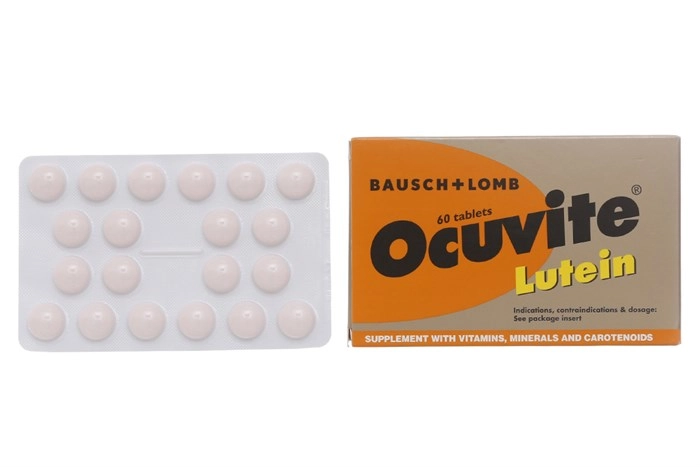 Viên uống bổ mắt Ocuvite Lutein hộp 60 viên
