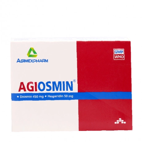 Thuốc điều trị suy tĩnh mạch Agiosmin hộp 60 viên