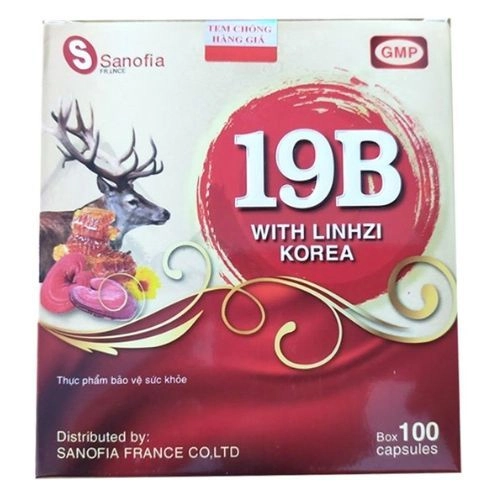 Viên uống bổ sung 19B With Linhzi Korea hộp 10 vỉ x 10 viên