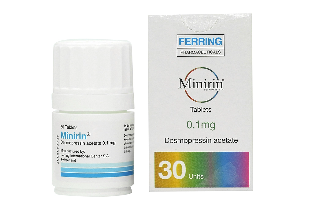 Thuốc trị đái tháo nhạt Minirin 0.1mg hộp 30 viên