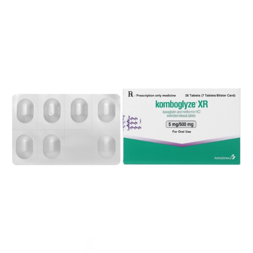 Thuốc trị tiểu đường Komboglyze XR 5mg/500mg hộp 28 viên