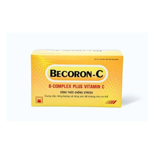 Thuốc cung cấp năng lượng và tăng sức đề kháng Becoron C hộp 10 vỉ x 10 viên