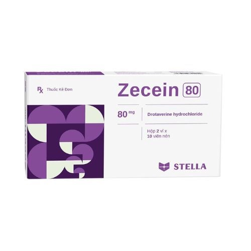 Thuốc giảm đau cơ trơn Zecein 80 Stella hộp 2 vỉ x 10 viên