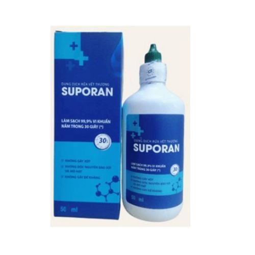 Xịt rửa vết thương SUPORAN Spray hộp 1 chai 50ml
