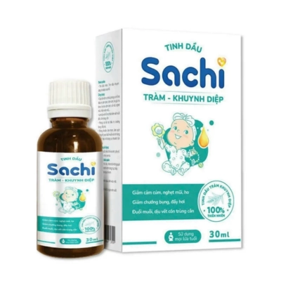 Tinh dầu tràm - khuynh diệp Sachi hộp 1 lọ 30ml