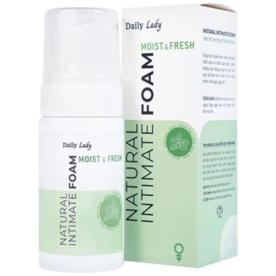 Dung dịch vệ sinh phụ nữ dạng bọt Daily Lady Moist And Fresh hộp 1 chai 100ml