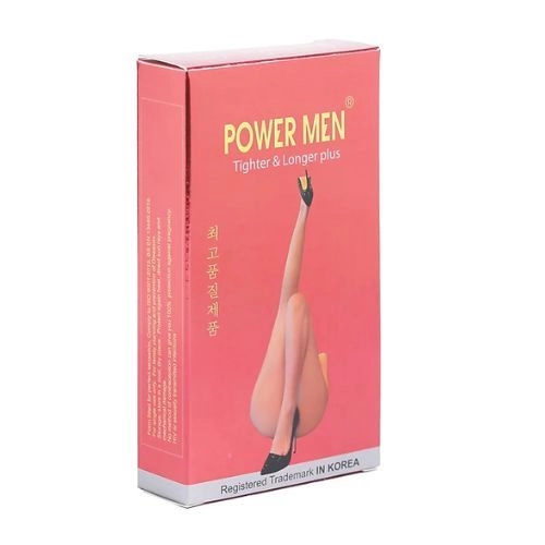 Bao cao su Powermen Tighter & Longer Plus Hồng hộp 12 cái