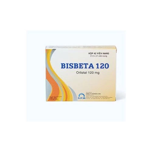 Thuốc hỗ trợ giảm nhẹ calo trong điều trị béo phì, thừa cân Bisbeta 120mg SPM hộp 2 vỉ x 21 viên