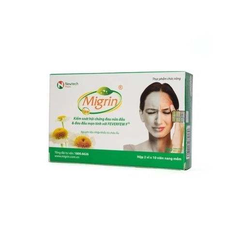 Hỗ trợ điều trị đau nửa đầu Migrin hộp 2 vỉ x 10 viên
