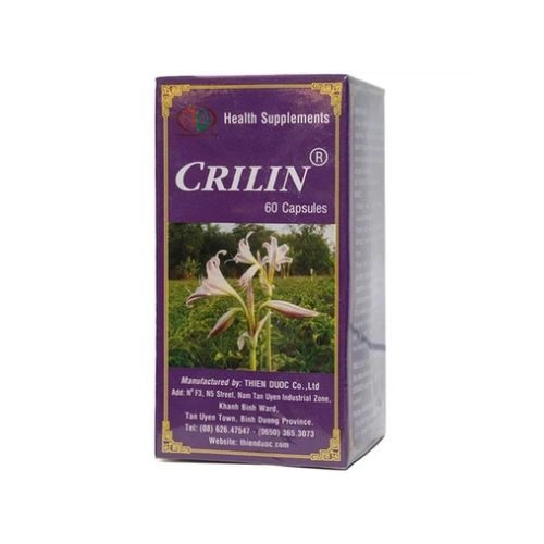 Viên uống tăng sức đề kháng, ngừa hạn chế phát triển u xơ tử cung Crilin Thiên Dược hộp 60 viên