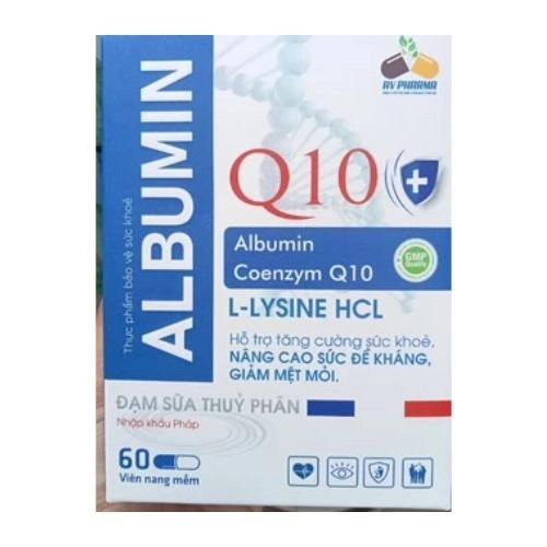 Viên uống tăng cường sức khoẻ, nâng cao sức đề kháng, giảm mệt mỏi Albumin Q10 hộp 60 viên