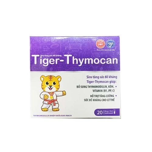 Hỗ trợ tăng cường sức đề kháng cho cơ thể Tiger-Thymocan hộp 20 ống x 10ml