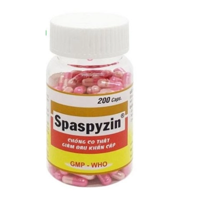 Thuốc điều trị chứng co thắt cơ trơn Spaspyzin lọ 200 viên