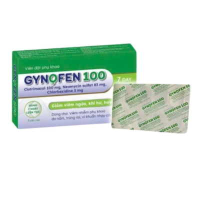 Viên đặt phụ khoa GYNOFEN 100 7 DAYS hộp 7 viên