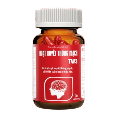 Hỗ trợ cải thiện tuần hoàn máu não Hoạt Huyết Thông Mạch TW3 hộp 1 lọ 60 viên