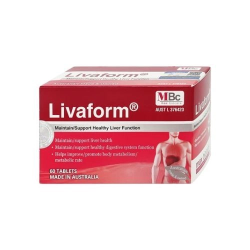 Hỗ trợ giải độc gan, giúp tăng cường chức năng gan Livaform Luca Pharma MPC hộp 6 vỉ x 10 viên