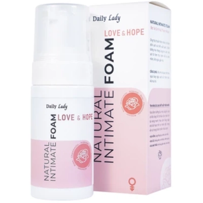 Dung dịch vệ sinh phụ nữ dạng bọt Daily Lady Love & Hope hộp 1 chai 100ml