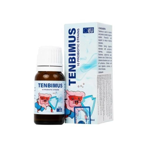 Men vi sinh bổ sung 10 chủng lợi khuẩn, cải thiện đường ruột Tenbimus Global Pharm hộp 1 chai 10ml