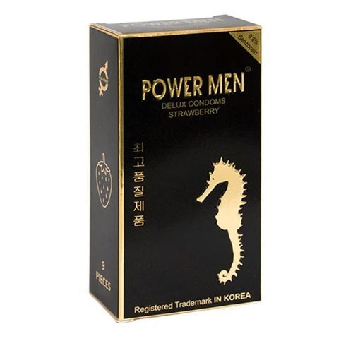 Bao cao su POWERMEN STRAWBERRY hộp 9 cái