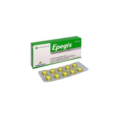 Thuốc trị giãn cơ và tăng trương lực cơ  Epegis hộp 3 vỉ x 10 viên