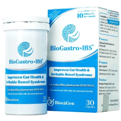 Viên uống bổ sung vi khuẩn Biogastro IBS hộp 1 lọ 30 viên