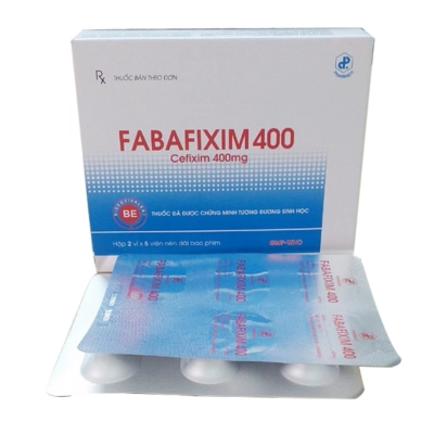 Thuốc kháng sinh Fabafixim 400 hộp 2 vỉ x 5 viên