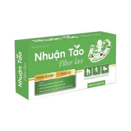 Hỗ trợ tăng khả năng tiêu hóa, giúp nhuận tràng Nhuận táo Fiber Lax hộp 4 vỉ x 5 ống