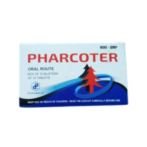 Thuốc điều trị ho Pharcoter hộp 10 vỉ x 10 viên