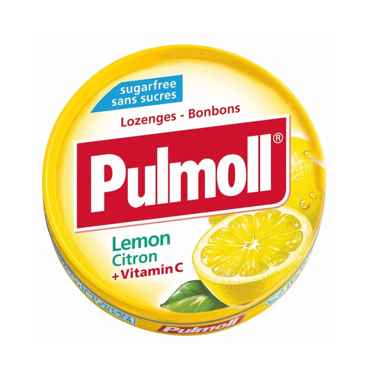 Kẹo ngậm ho không đường Pulmoll Lemon Citron Vitamin C hộp 45g